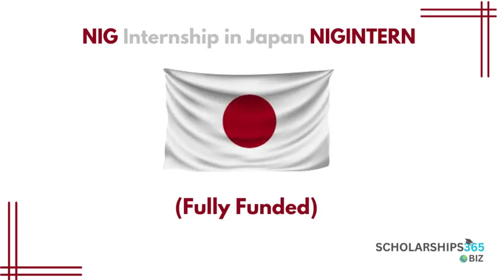 NIG Internship in Japan (Fully Funded) NIGINTERN