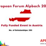 European Forum Alpbach 2024 Fully Funded Event in Austria