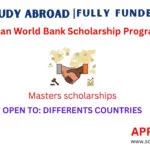 Joint Japan World Bank Scholarship Program | Fully Funded