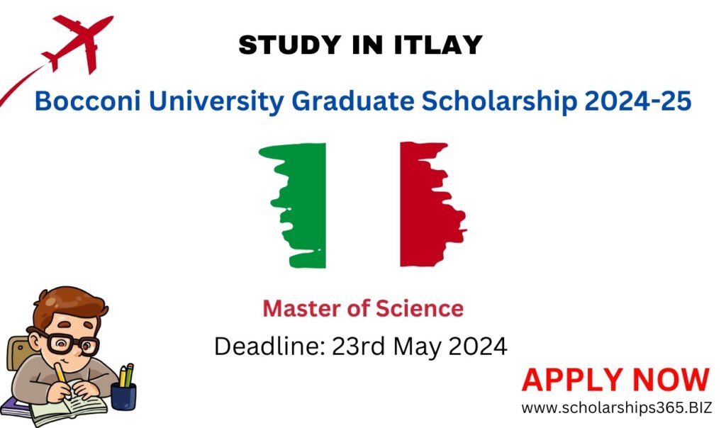 Bocconi University Graduate Scholarship 2024-25 in Italy