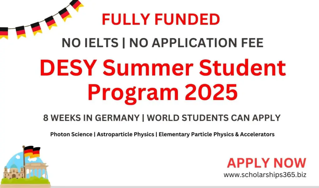 DESY Summer Student Program 2025 in Germany | Funded