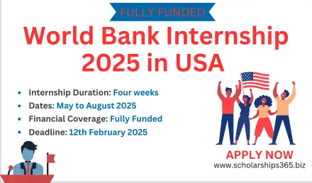 World Bank Internship 2025 in USA (Fully Funded) (BIP)