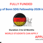 University of Bonn SDG Fellowship 2026 in Germany (Fully Funded)