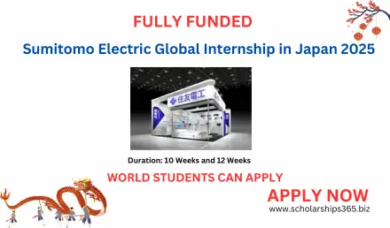 Sumitomo Electric Global Internship in Japan (Fully Funded) 2025