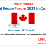 Global Peace Forum in Canada (Fully Funded) 2025