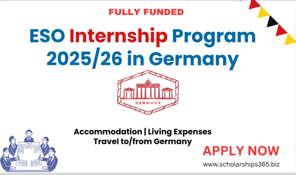 ESO Internship Program 2025/26 in Germany