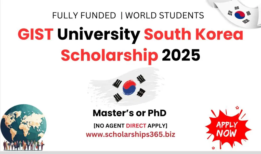 GIST University South Korea Scholarship (Fully Funded)