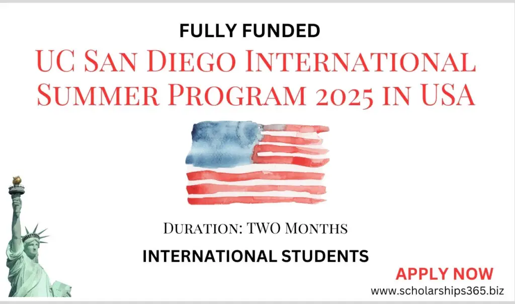 UC San Diego International Summer Program 2025 in USA