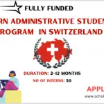 CERN Administrative Student Fully Funded Program  in Switzerland 2025