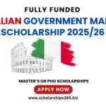 Italian Government MAECI Scholarship 2025/26 (Fully Funded)
