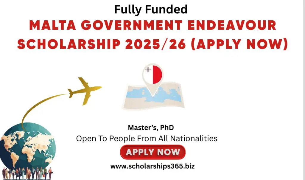 Malta Government Endeavour Scholarship 2025/26 (Apply Now)
