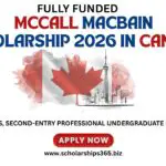 McCall MacBain Scholarship 2026 in Canada (Fully Funded)
