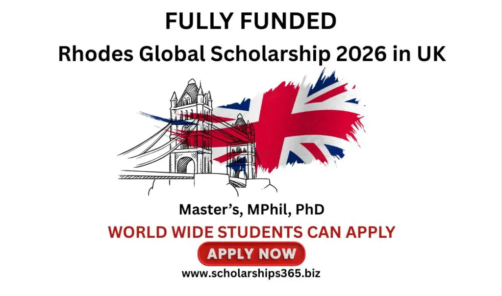 Rhodes Global Scholarship 2026 in UK (Fully Funded)