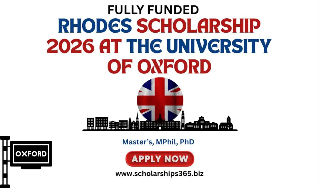 Rhodes Scholarship 2026 at the University of Oxford (Fully Funded)