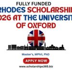 Rhodes Scholarship 2026 at the University of Oxford (Fully Funded)