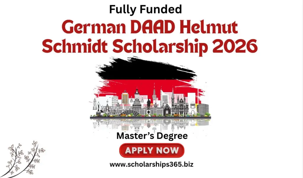 German DAAD Helmut Schmidt Scholarship 2026 (Fully Funded)