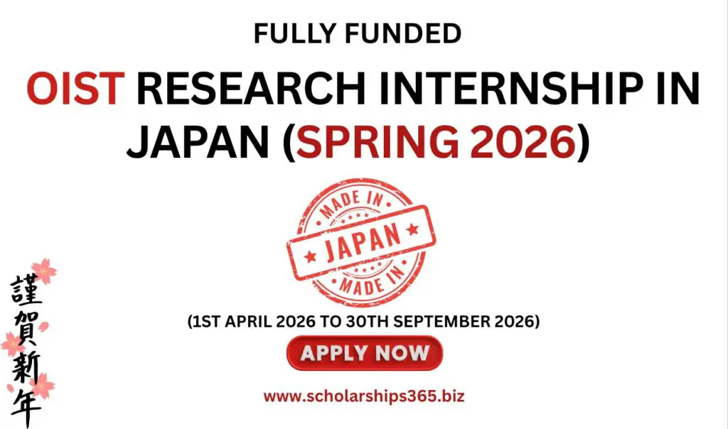 OIST Research Internship in Japan (Spring 2026) (Fully Funded)
