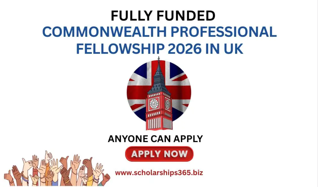 (Fully Funded) Commonwealth Professional Fellowship 2026 in UK