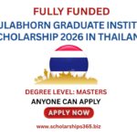 Chulabhorn Graduate Institute Scholarship 2026 in Thailand