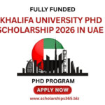 (Fully Funded) Khalifa University PhD Scholarship 2026 in UAE
