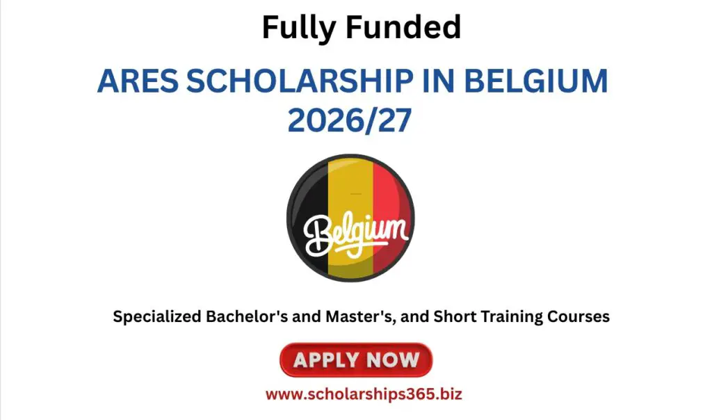 (Fully Funded) ARES Scholarship in Belgium 2026/27
