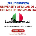 (Fully Funded) University of Milan DSU Scholarship 2025/26 in Italy