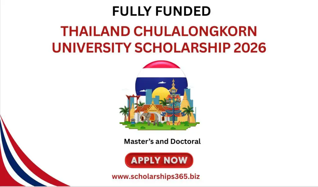 Thailand Chulalongkorn University Scholarship 2026 (Fully Funded)