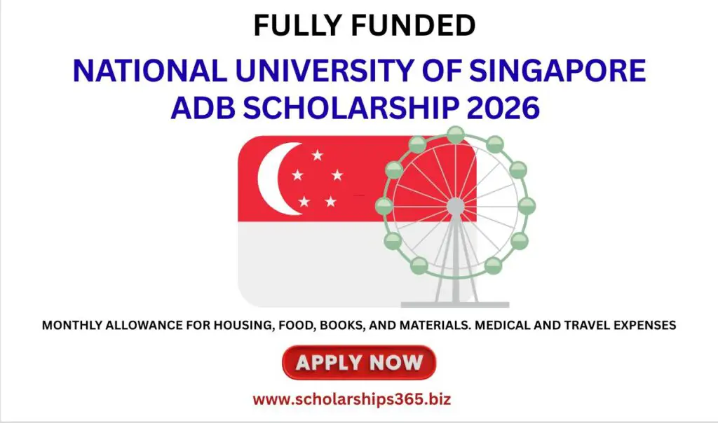 (Fully Funded) National University of Singapore ADB Scholarship 2026