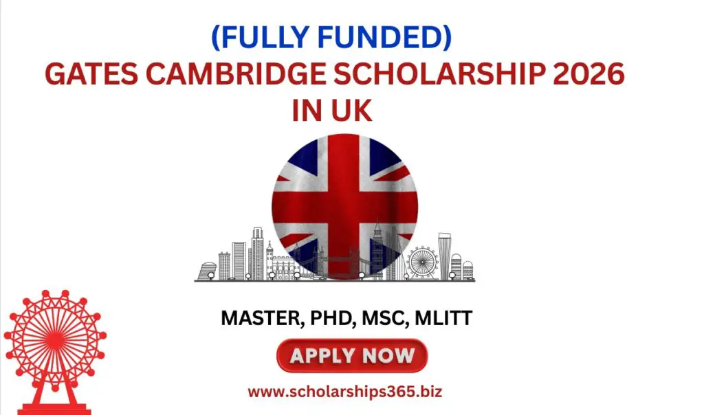 (Fully Funded) Gates Cambridge Scholarship 2026 in UK