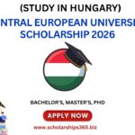 Central European University Scholarship 2026 (Study in Hungary)
