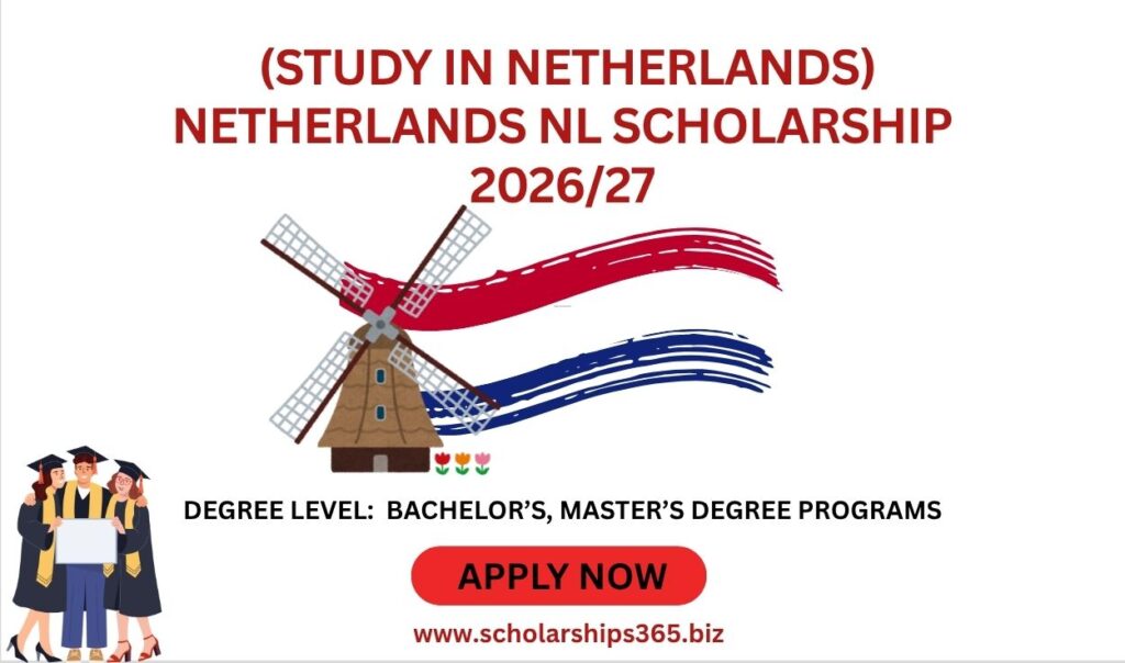 (Study in Netherlands) Netherlands NL Scholarship 2026/27