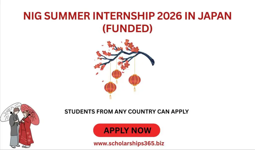 NIG Summer Internship 2026 in Japan (Funded)