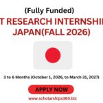 OIST Research Internship in Japan (Fully Funded) (Fall 2026)