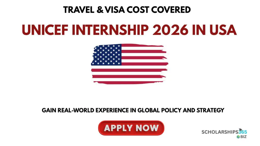 UNICEF Internship 2026 in USA (Travel & Visa Cost Covered)