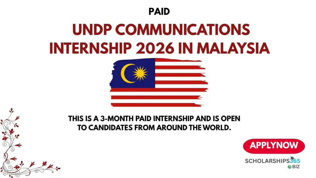 UNDP Communications Internship 2026 in Malaysia (PAID)