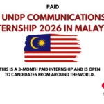 UNDP Communications Internship 2026 in Malaysia (PAID)