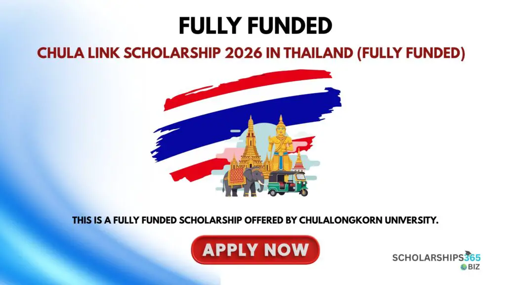 Chula Link Scholarship 2026 in Thailand (Fully Funded)