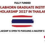 Chulabhorn Graduate Institute Scholarship 2027 in Thailand (Fully Funded)