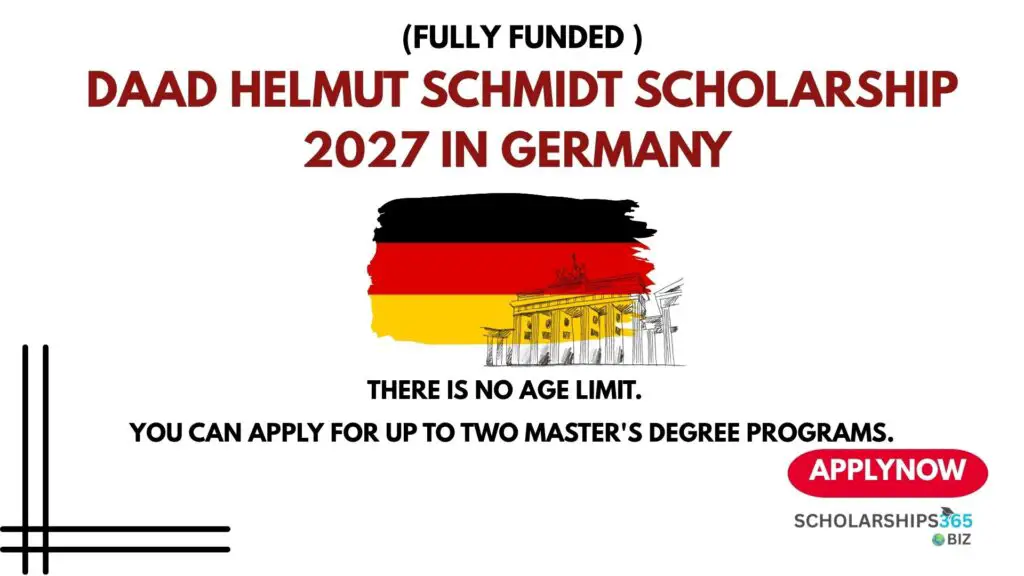 DAAD Helmut Schmidt Scholarship 2027 in Germany (Fully Funded)
