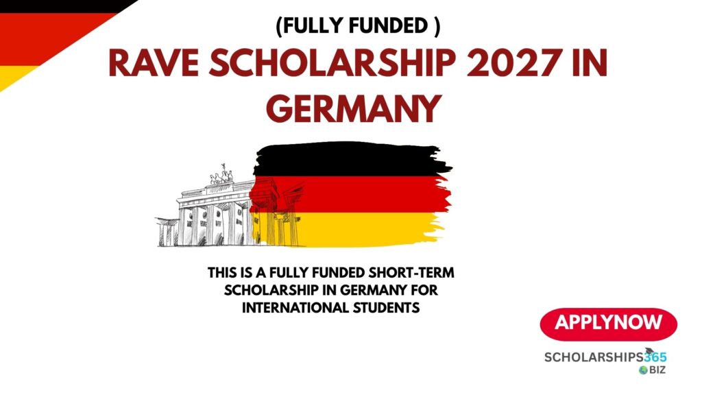 RAVE Scholarship 2027 in Germany (Fully Funded)