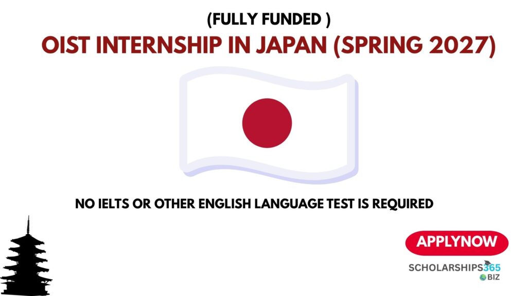 OIST Internship in Japan (Fully Funded) (Spring 2027)
