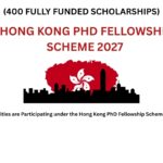 Hong Kong PhD Fellowship Scheme 2027 (400 Fully Funded Scholarships)